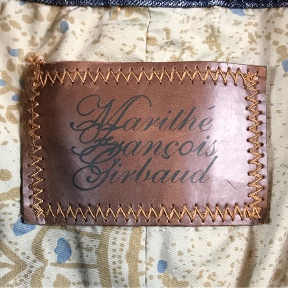 Marithé Francois Girbaud Jeans Women’s Button Down Denim Pacifist Jacket Size XL - Picture 3 of 8